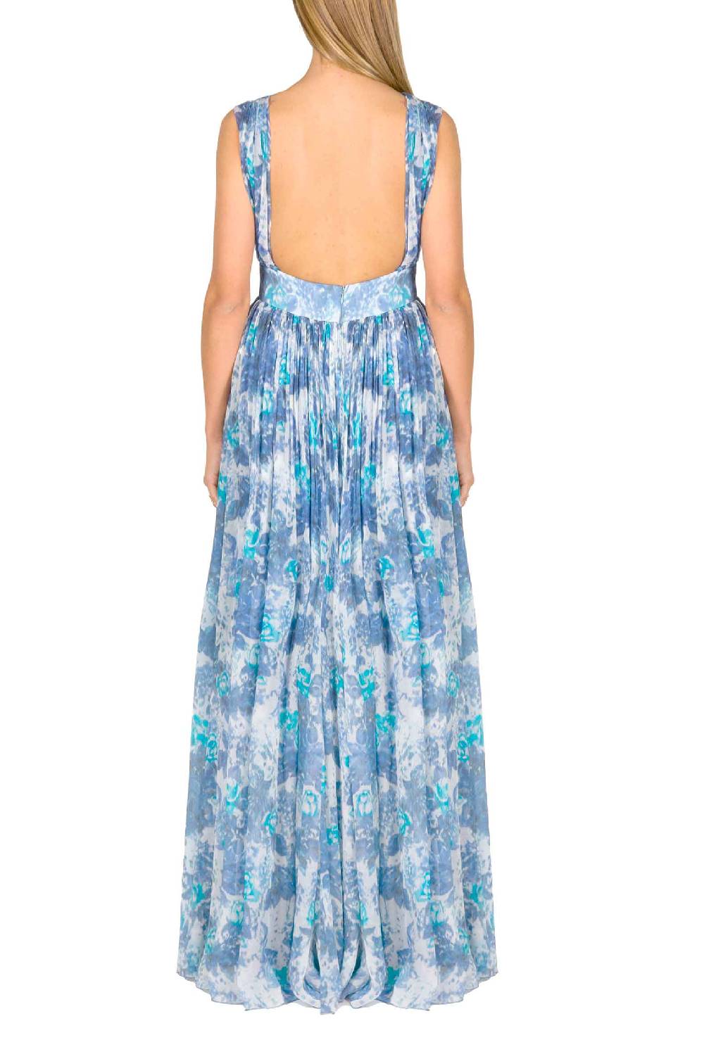 Luisa Beccaria Abito Capri In Chiffon Con Dettaglio Nodo Soddisfazione Garantita