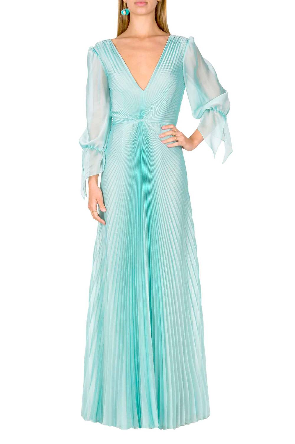 Luisa Beccaria Abito lungo in chiffon Angelina Offerte