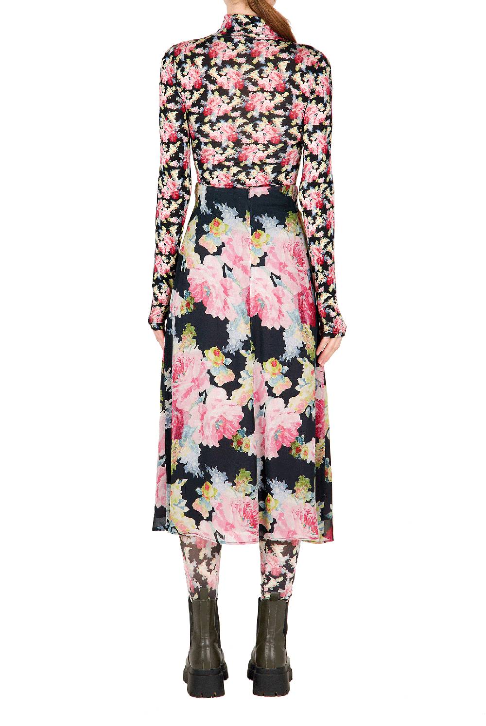 Luisa Beccaria Gonna in crepe floreale Negozi Online