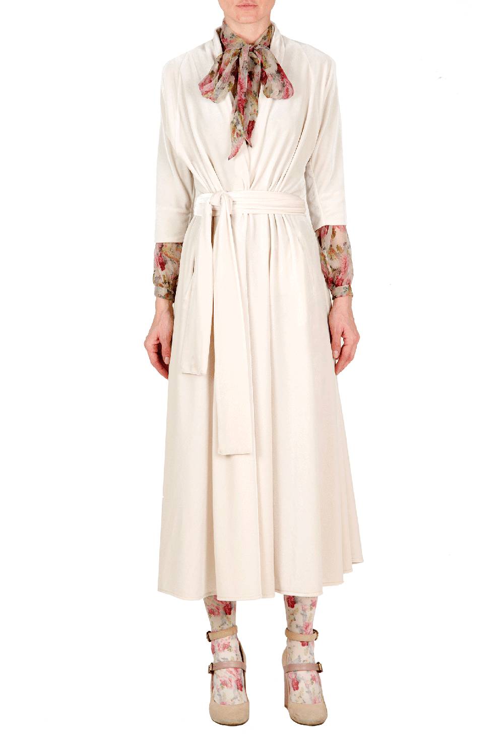 Luisa Beccaria Camicetta in chiffon floreale Consegna Veloce