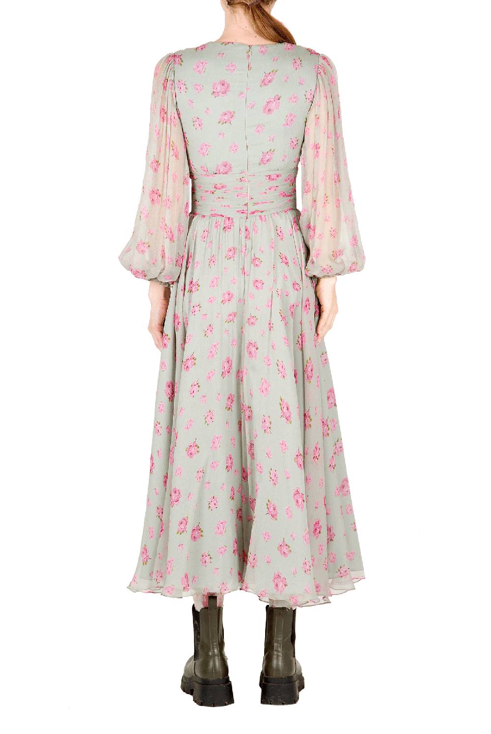 Luisa Beccaria Abito in chiffon floreale Promozione Limitata