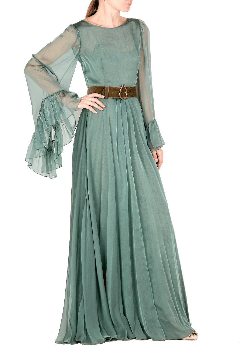Luisa Beccaria Abito lungo in chiffon Affare Del Giorno