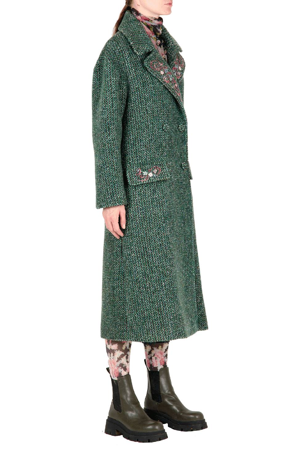 Luisa Beccaria Cappotto ricamato Economico