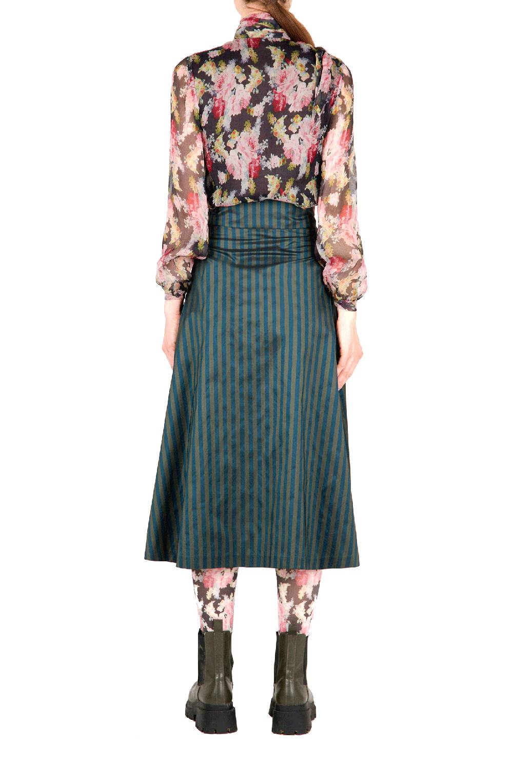 Luisa Beccaria Camicetta in chiffon floreale Saldi