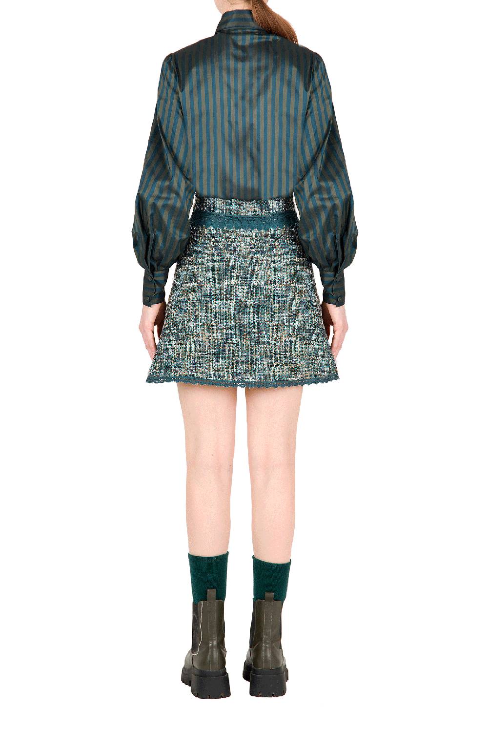 Luisa Beccaria Minigonna in tweed con pizzo I Più Venduti