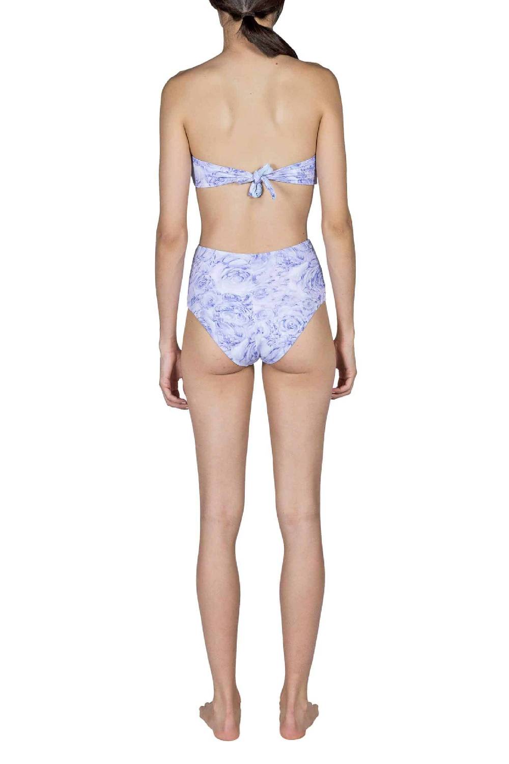 Luisa Beccaria Fascia E Vita Alta Slip Bikini Lilla Rose Online
