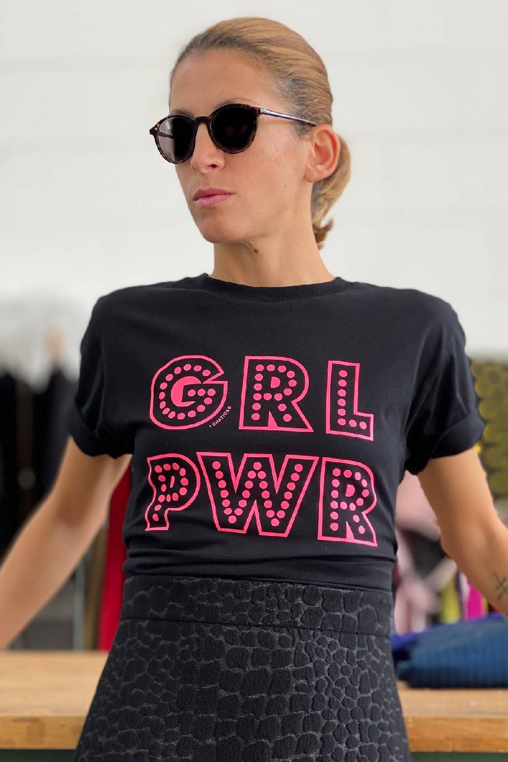 Lunatica Milano TShirt Nera - GRLPWR Negozi Online
