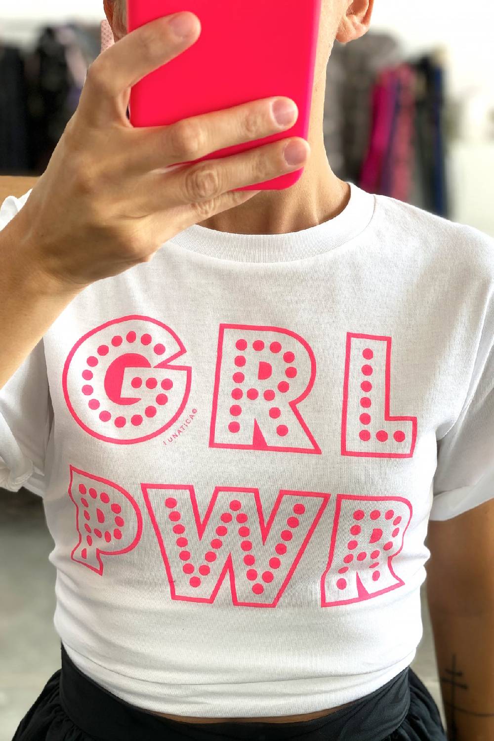 Lunatica Milano TShirt Bianca - GRLPWR Acquista Ora