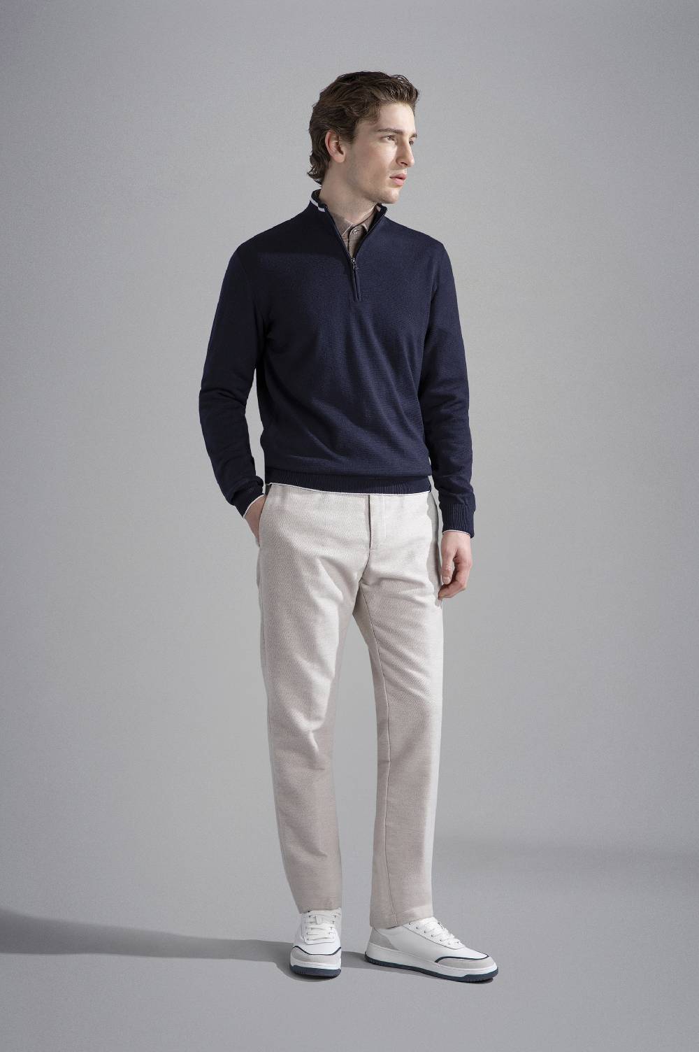 Paul & Shark Camicia in cotone e lino Paul & Shark Saldi