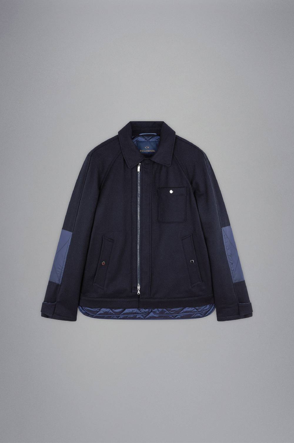 Paul & Shark Giubbotto in Re-Wool con fodera in nylon cangiante Paul & Shark Affare Del Giorno