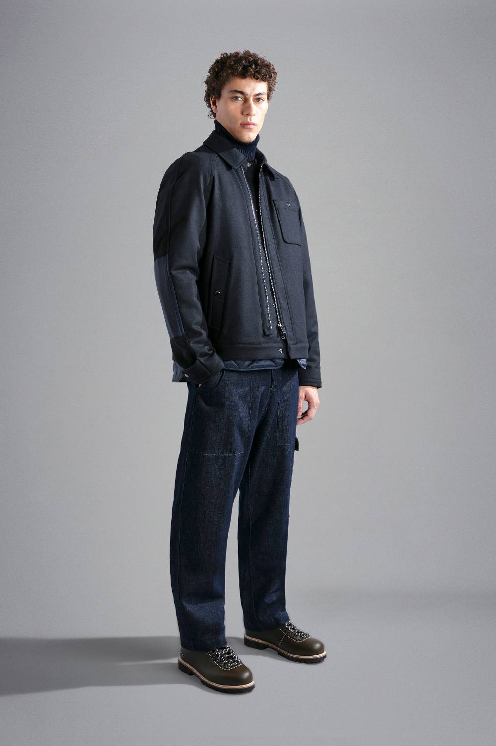 Paul & Shark Giubbotto in Re-Wool con fodera in nylon cangiante Paul & Shark Affare Del Giorno