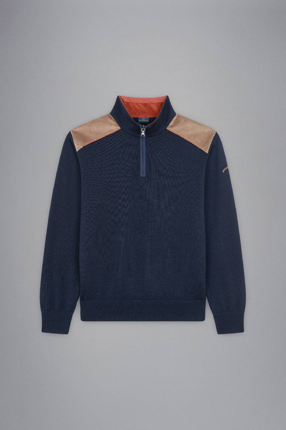 Paul & Shark Maglia in lana con dettagli in velluto Paul & Shark Offerte