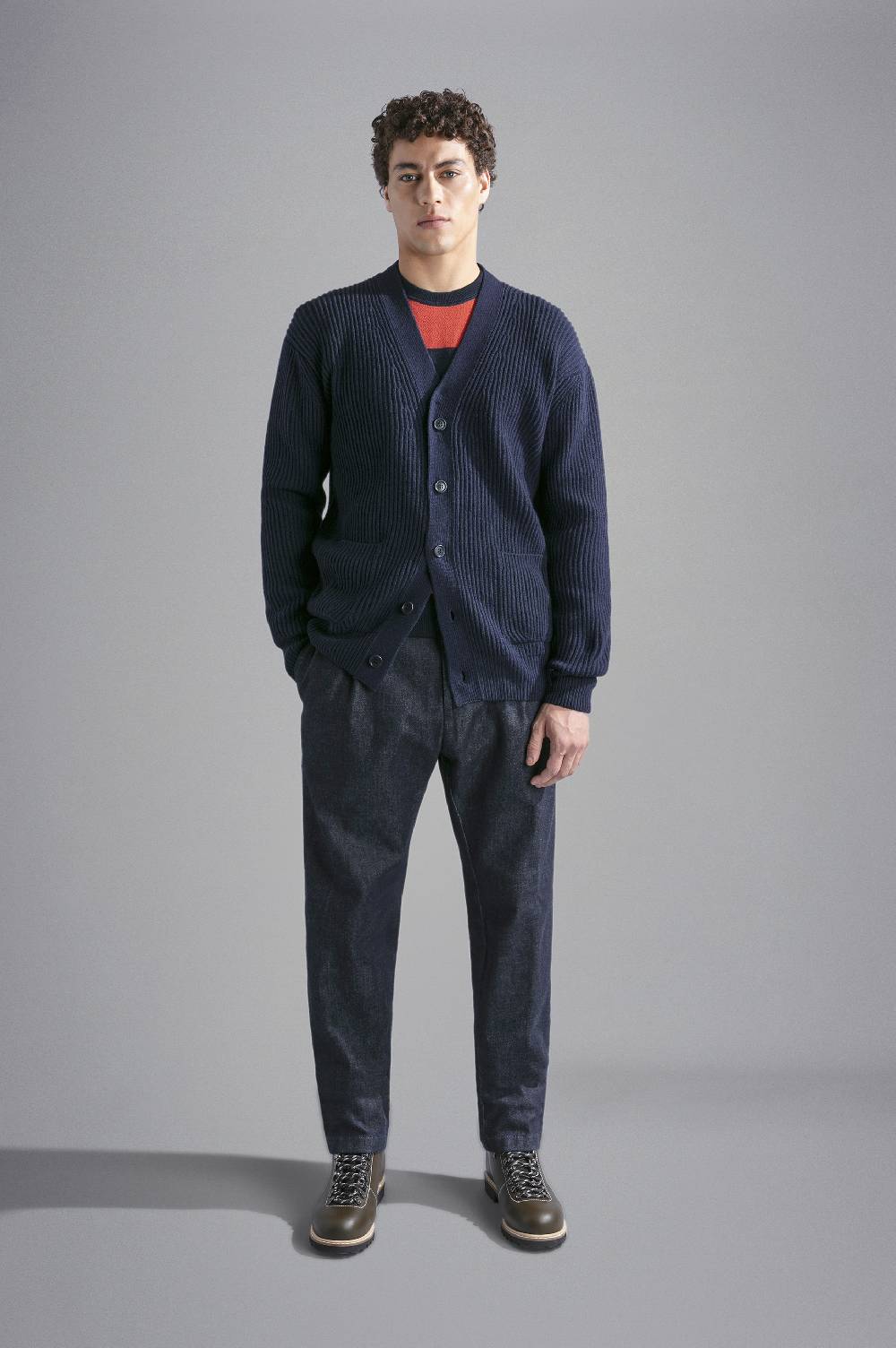 Paul & Shark Cardigan in Re-Wool Paul & Shark Vendita Economica