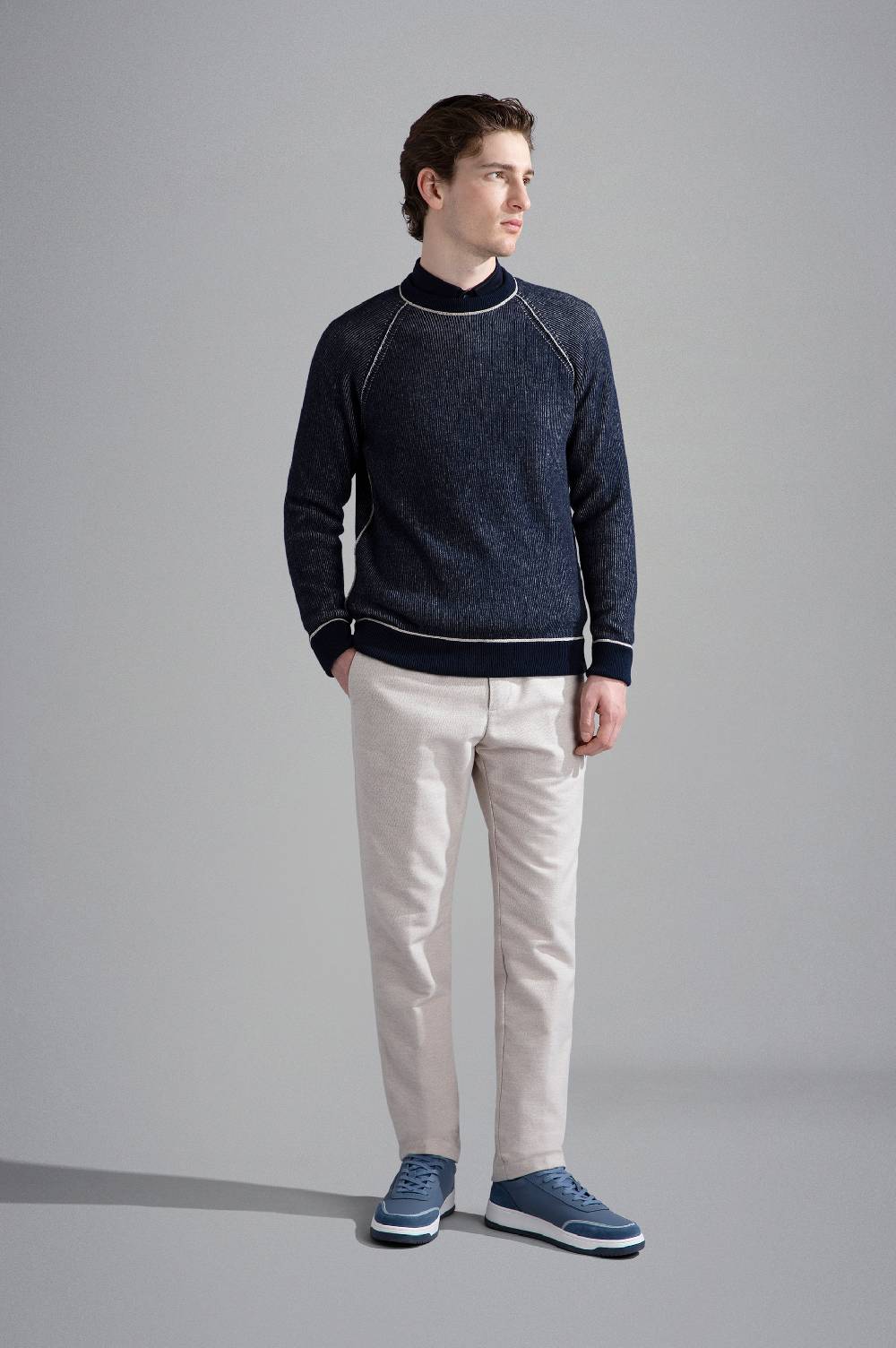 Paul & Shark Maglia in lana con profili a contrasto Paul & Shark Italia