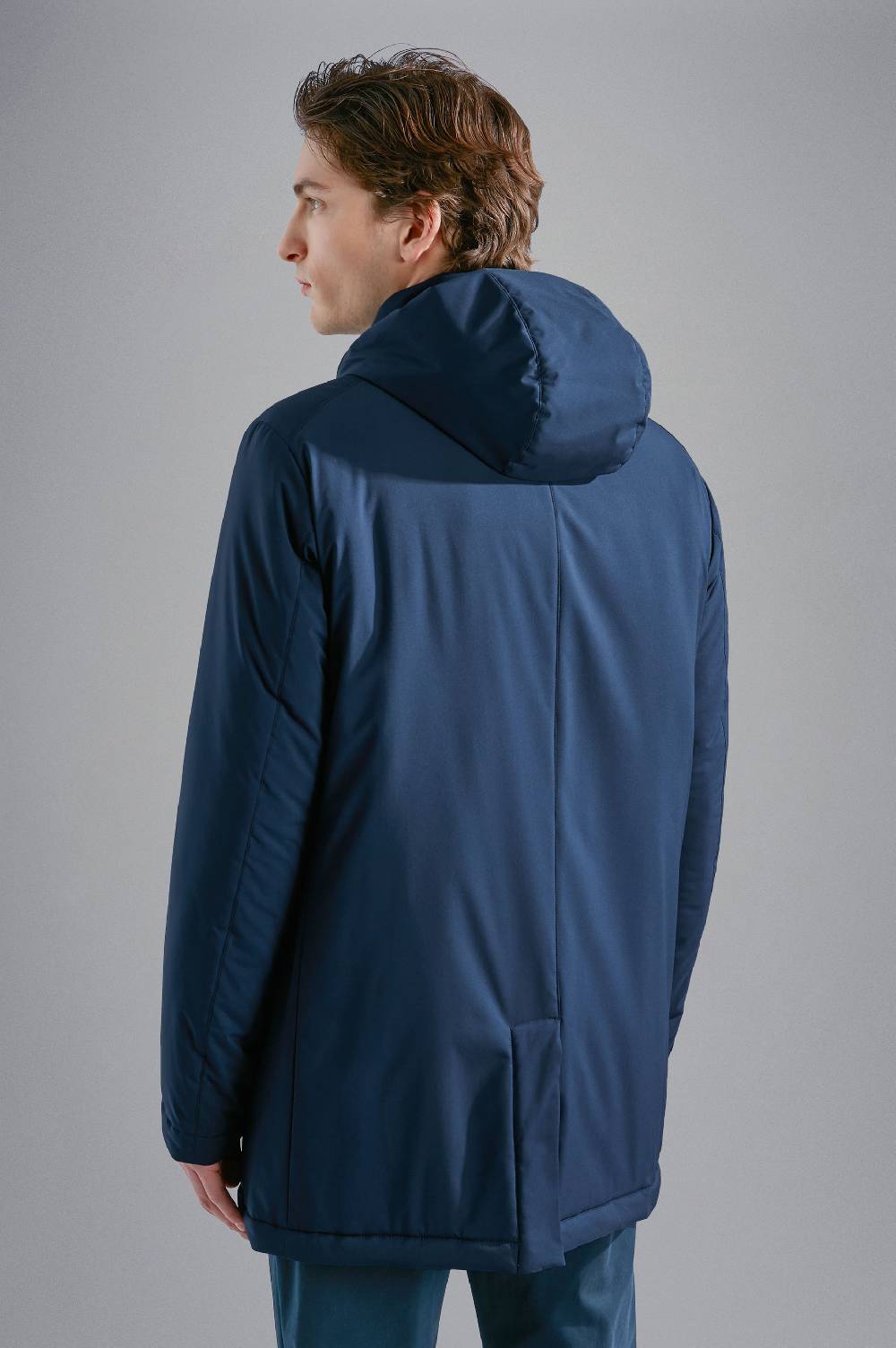 Paul & Shark Car Coat in Typhoon Platinum Paul & Shark 2025