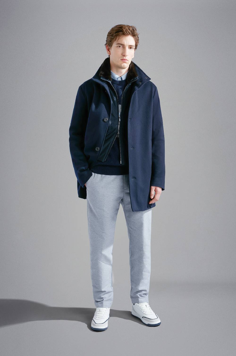 Paul & Shark Car coat in Cashmere Paul & Shark Negozi Online