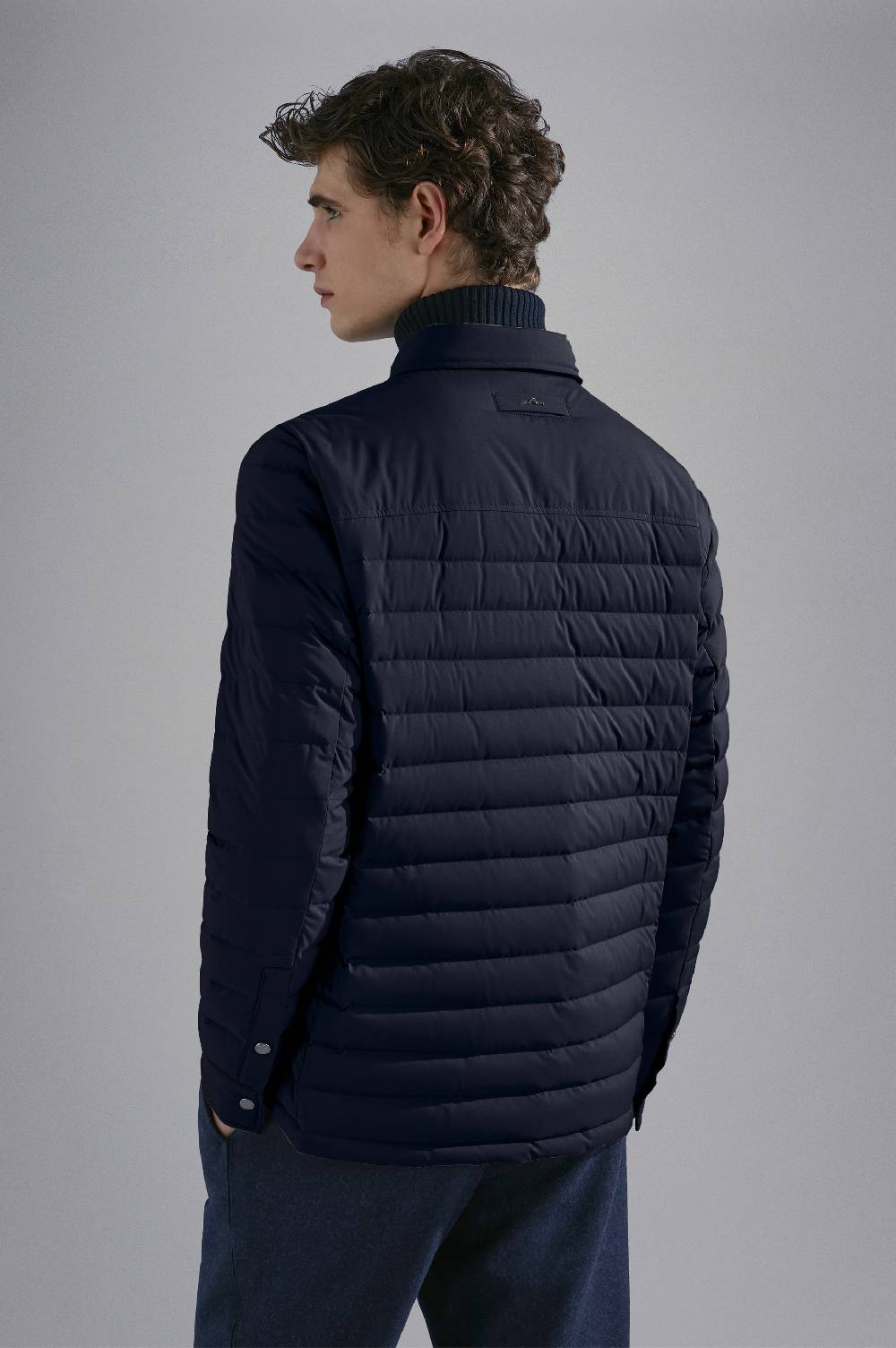 Paul & Shark Shacket trapuntata in Typhoon Platinum Paul & Shark Acquista Ora
