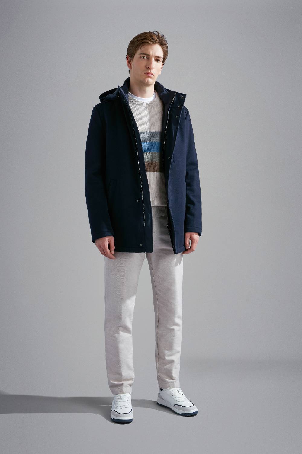 Paul & Shark Car coat in Cashmere Paul & Shark Promozione Limitata