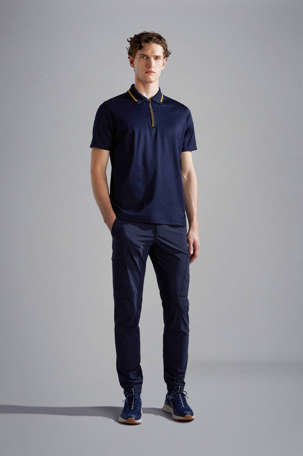 Paul & Shark Polo in cotone con zip Paul & Shark Prezzo Ridotto