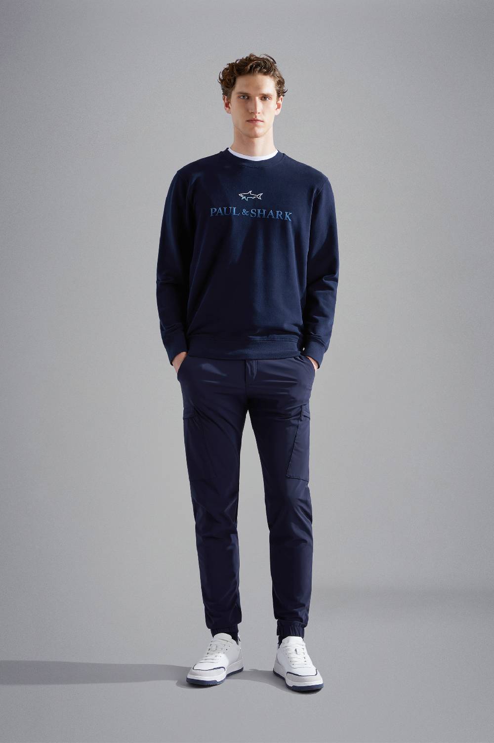 Paul & Shark Felpa in cotone con stampe Paul & Shark Hotsell