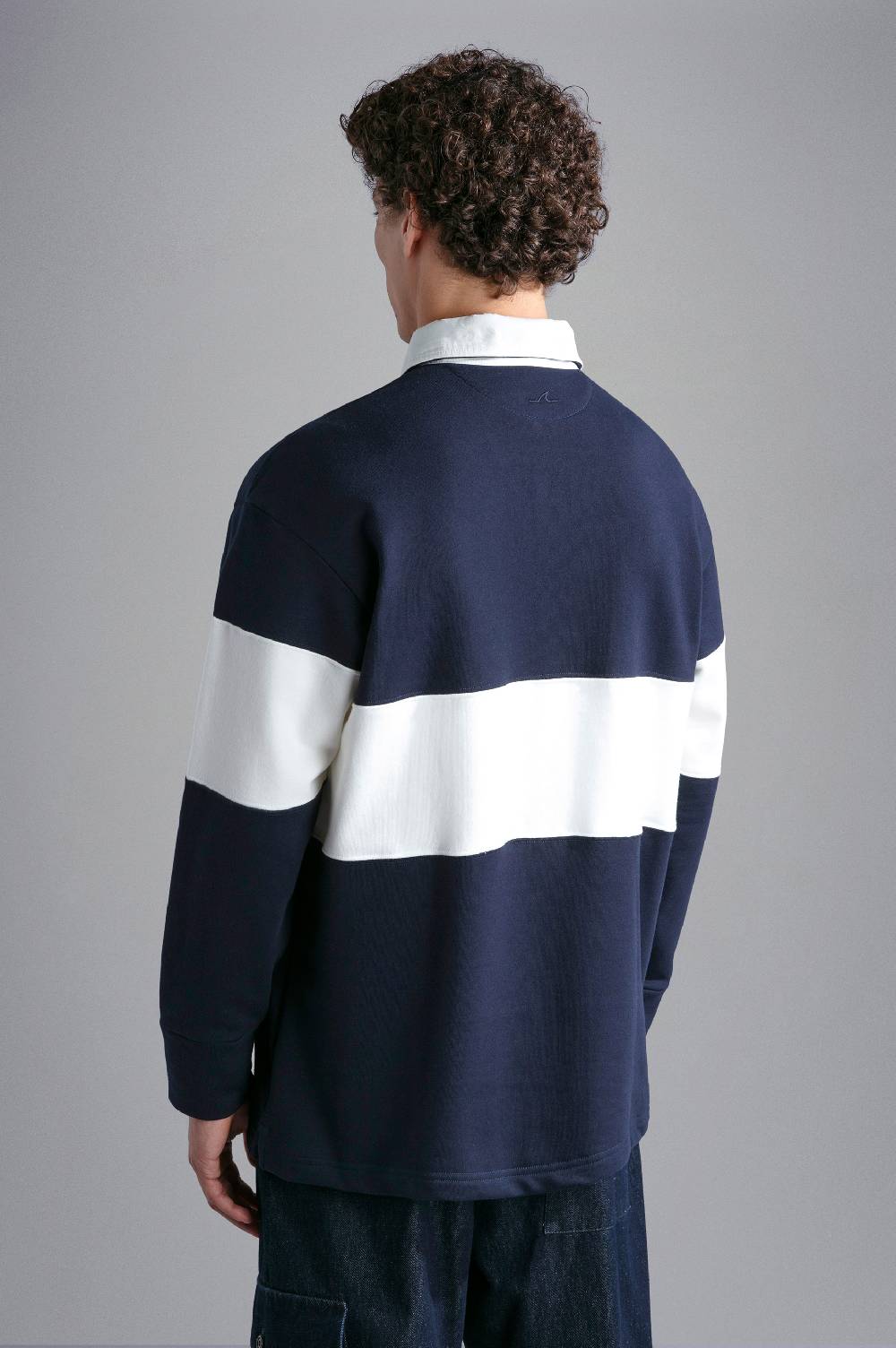 Paul & Shark Polo in cotone Winter Fleece con ricamo Paul & Shark Vendita Calda
