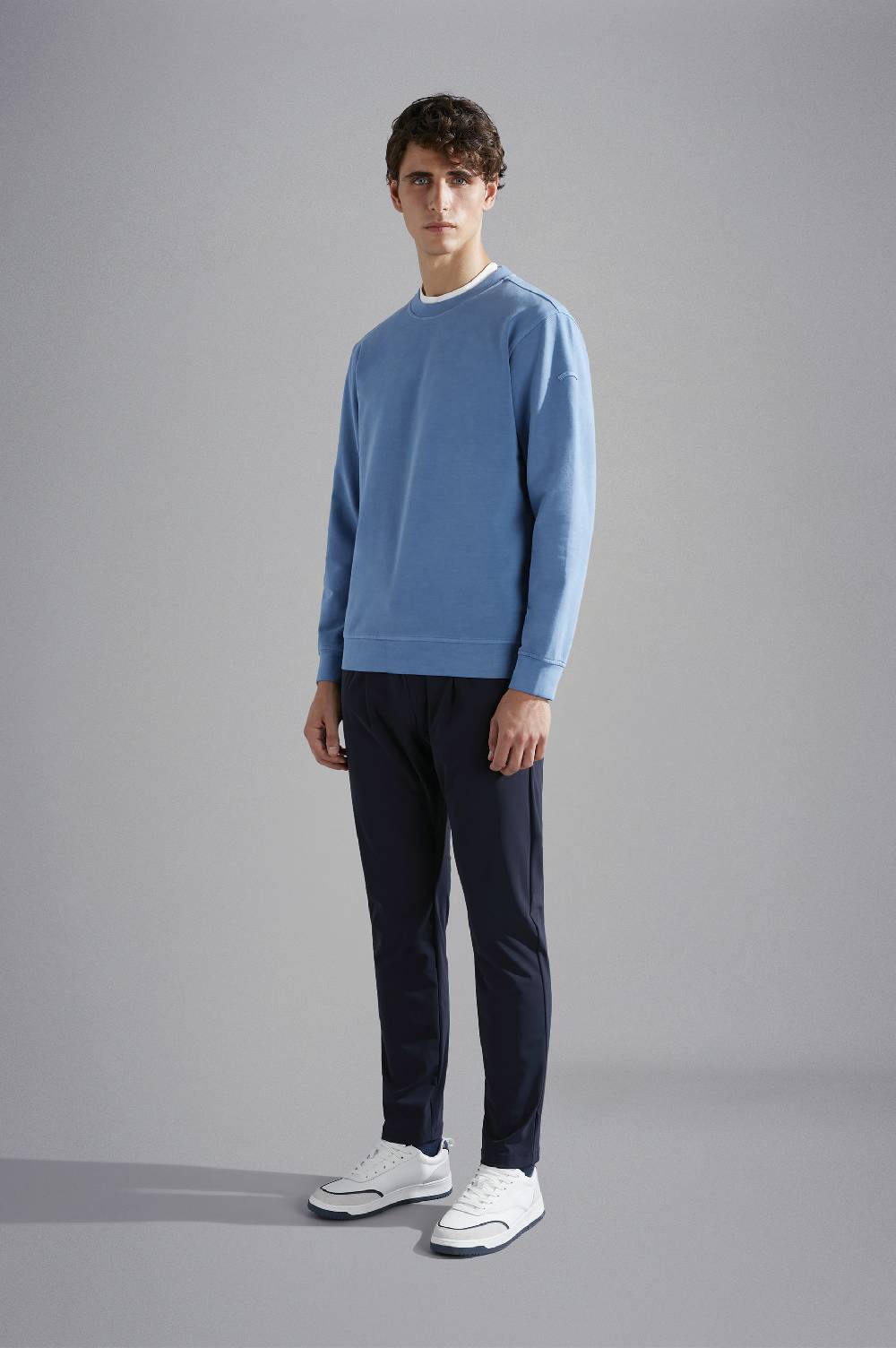 Paul & Shark Felpa in cotone stretch X-Soft tinto capo Paul & Shark I Più Venduti