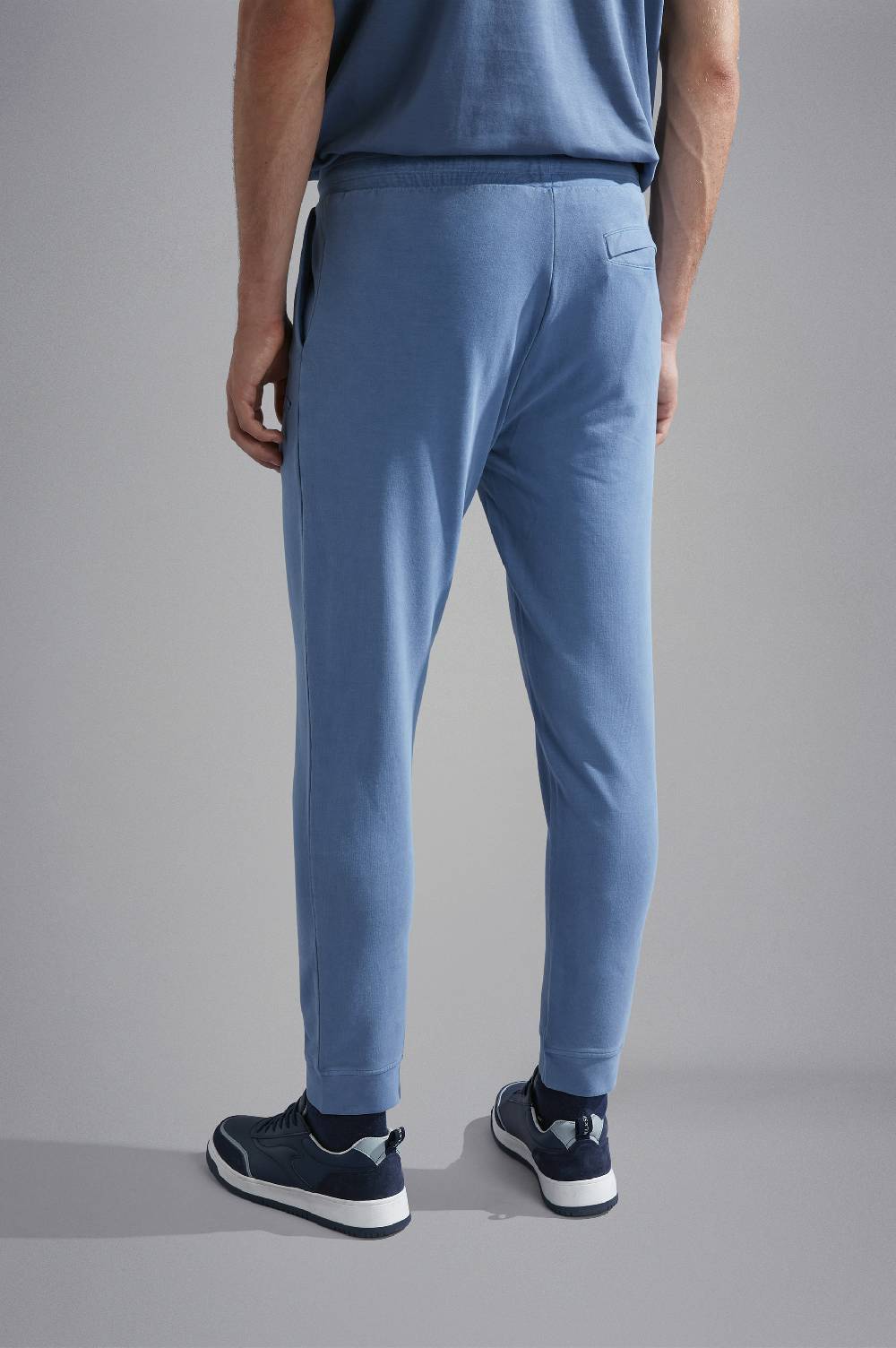 Paul & Shark Pantaloni sportivi in cotone stretch tinto capo Paul & Shark Vendite Flash