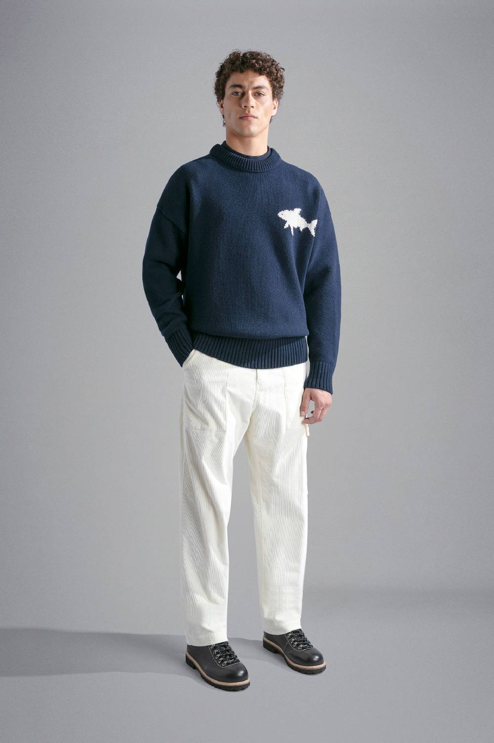 Paul & Shark Pantalone cargo in velluto Paul & Shark Fino Al -60%
