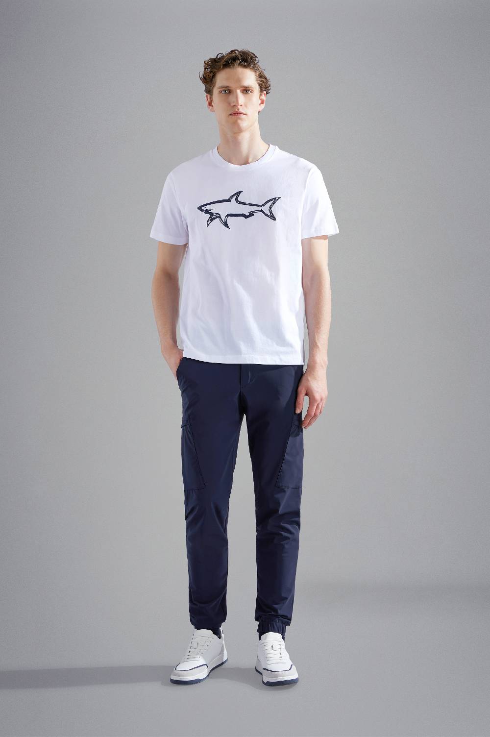 Paul & Shark T-shirt in cotone con stampa Paul & Shark Vendita