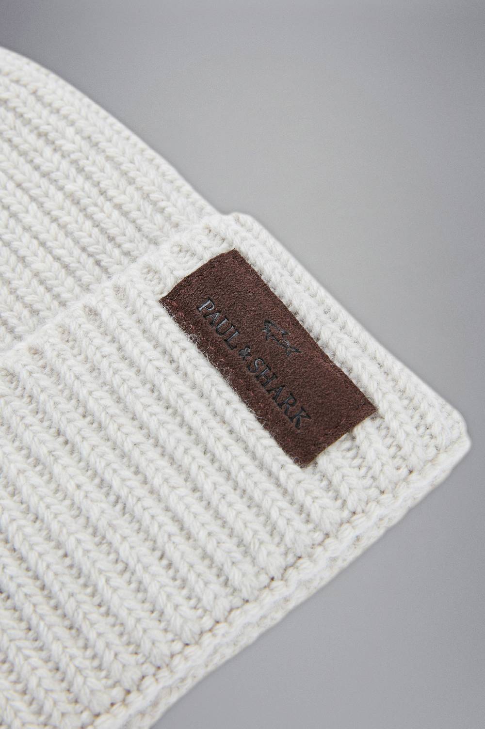 Paul & Shark Berretto Re-Wool con stemma in pelle Paul & Shark Fino Al -60%