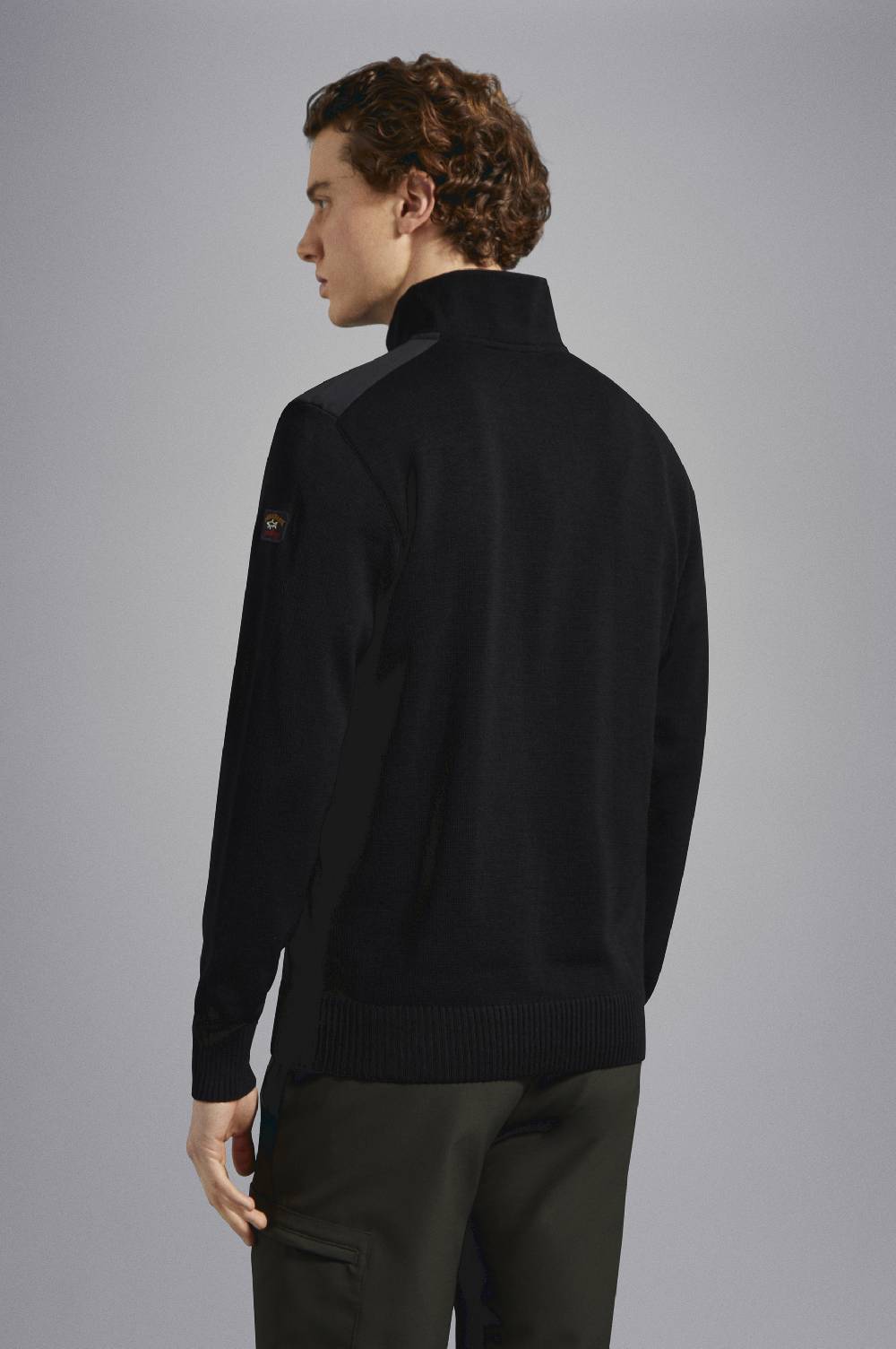 Paul & Shark Maglia con zip in lana Bretagne con badge iconico Paul & Shark Convenienza
