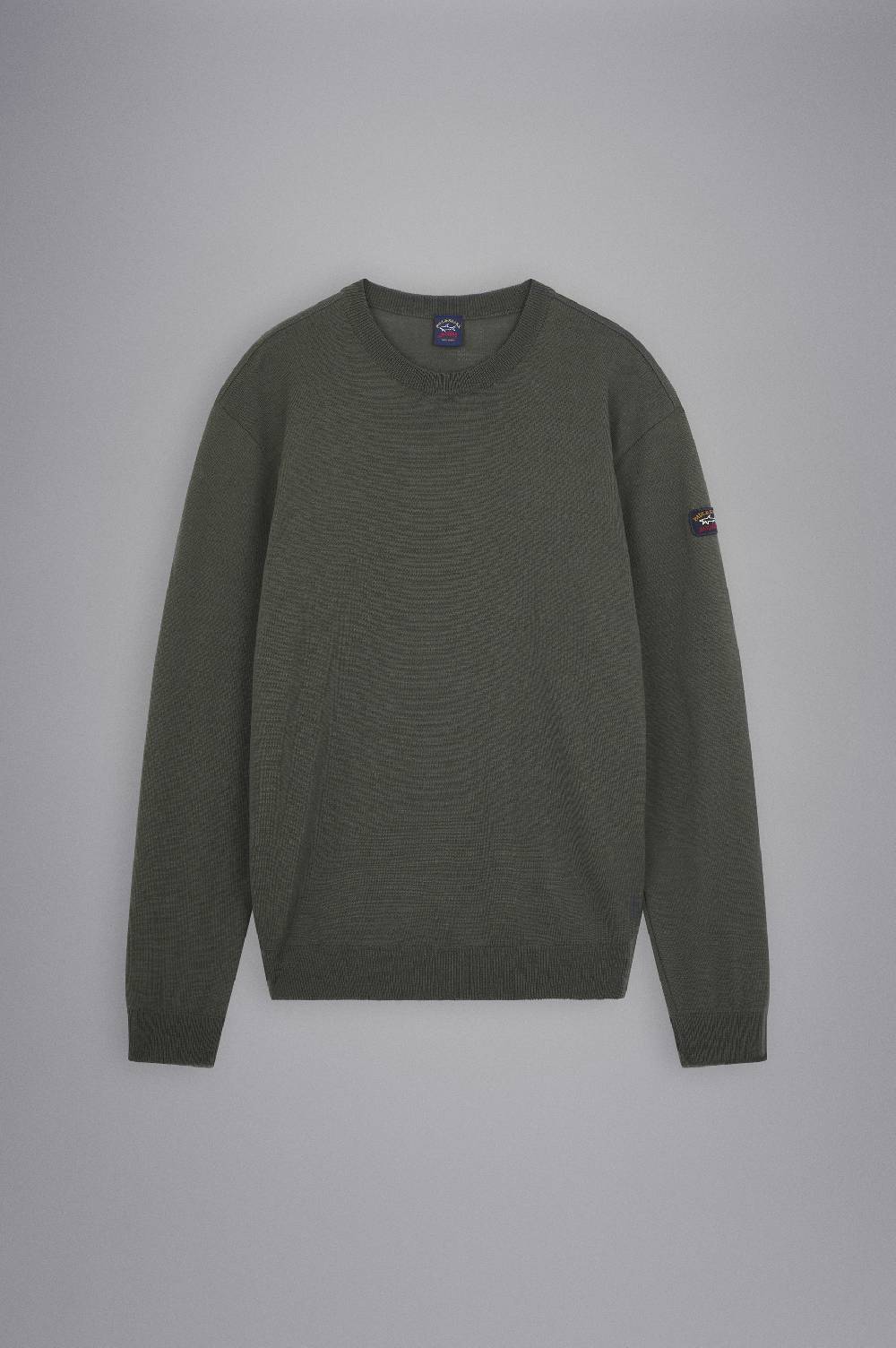 Paul & Shark Girocollo in lana Merino con badge iconico Paul & Shark Offerte