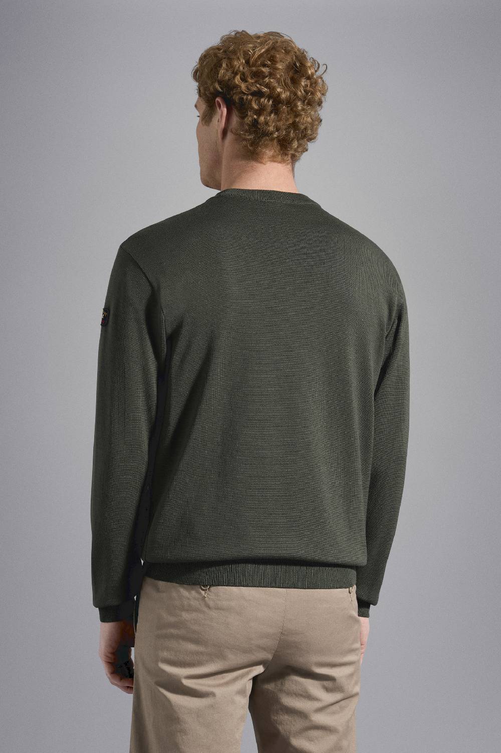 Paul & Shark Girocollo in lana Merino con badge iconico Paul & Shark Offerte