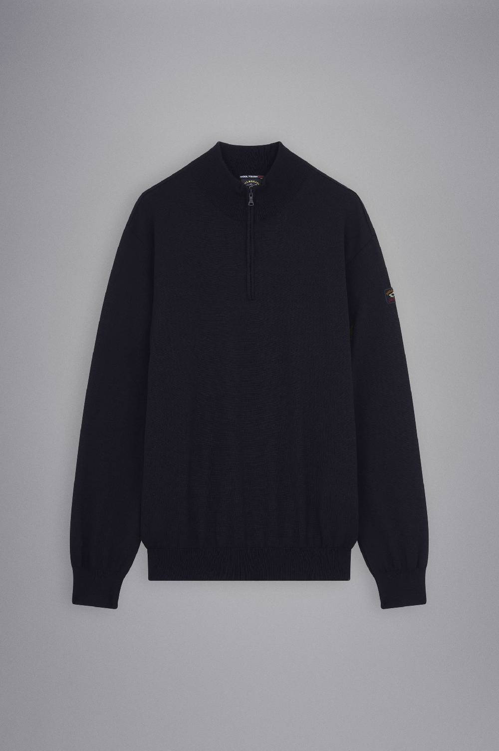Paul & Shark Maglia con zip in lana Merino con badge iconico Paul & Shark Hotsell