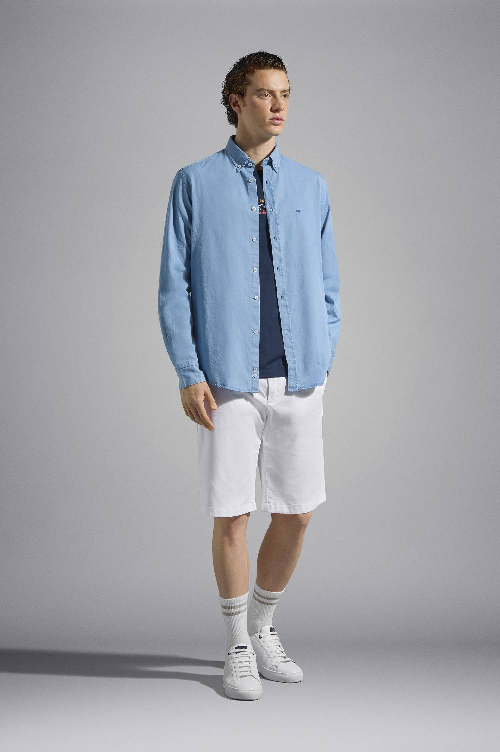 Paul & Shark T-Shirt in cotone con stampa grafica Paul & Shark Vendita Economica