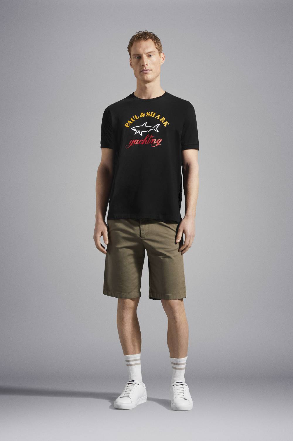 Paul & Shark T-Shirt in cotone con Logo stampato Paul & Shark Vendite Flash