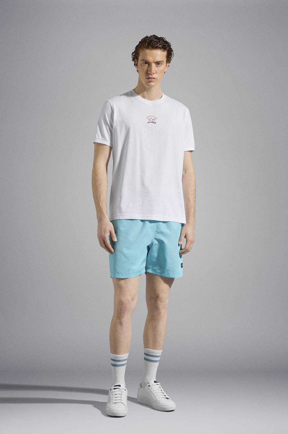 Paul & Shark T-Shirt in cotone con stampa grafica Paul & Shark In Saldo