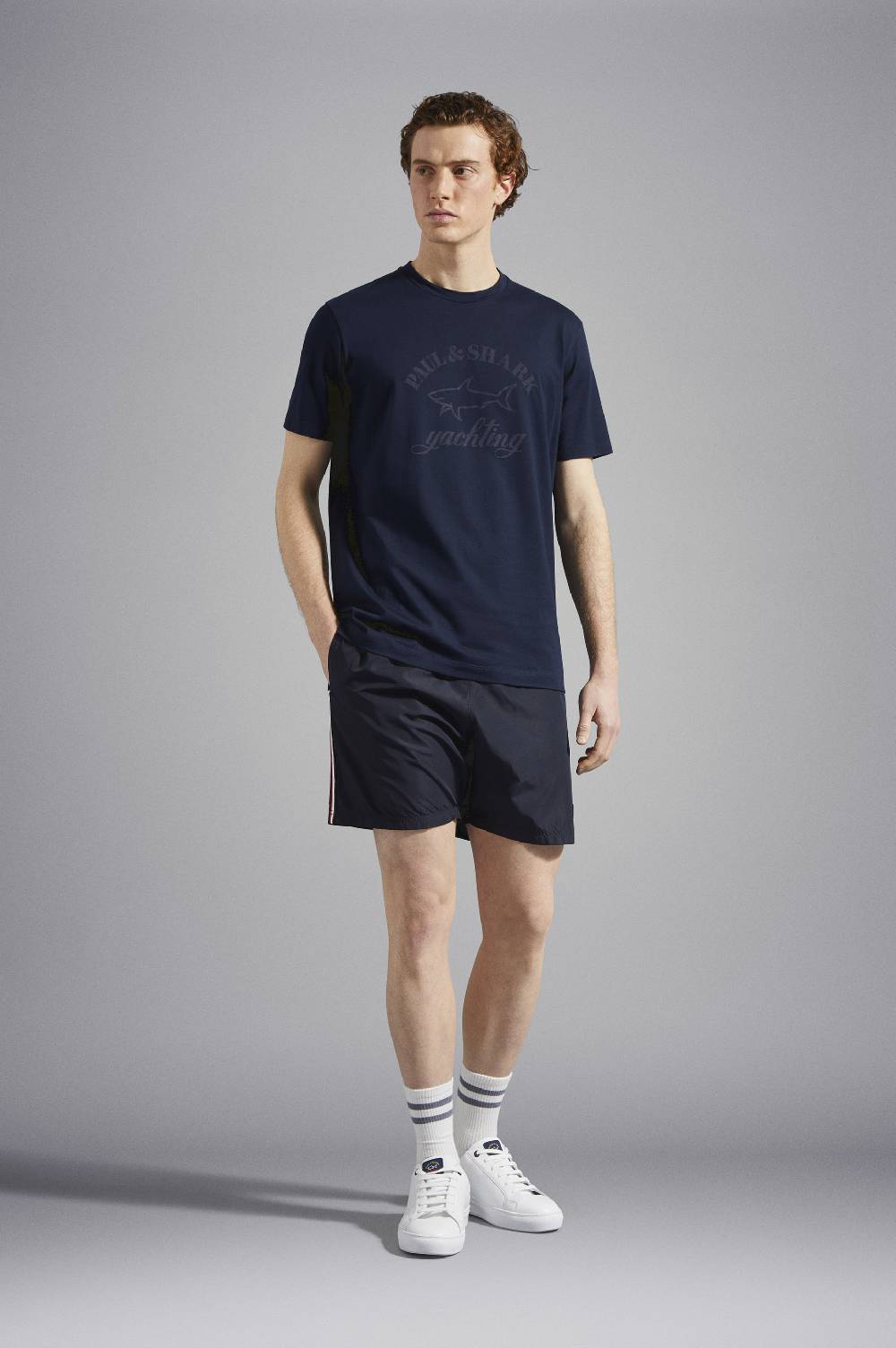 Paul & Shark T-Shirt in cotone con Logo stampato Paul & Shark Italy