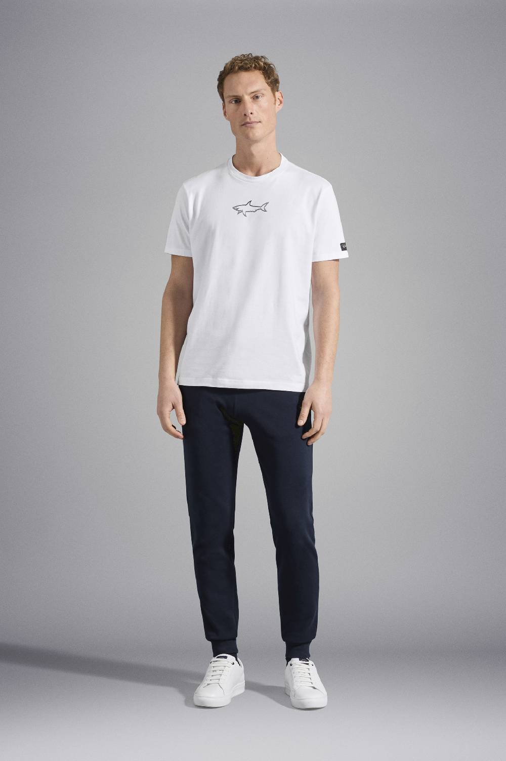 Paul & Shark Pantalone sportivo in cotone con badge iconico Paul & Shark Promozione