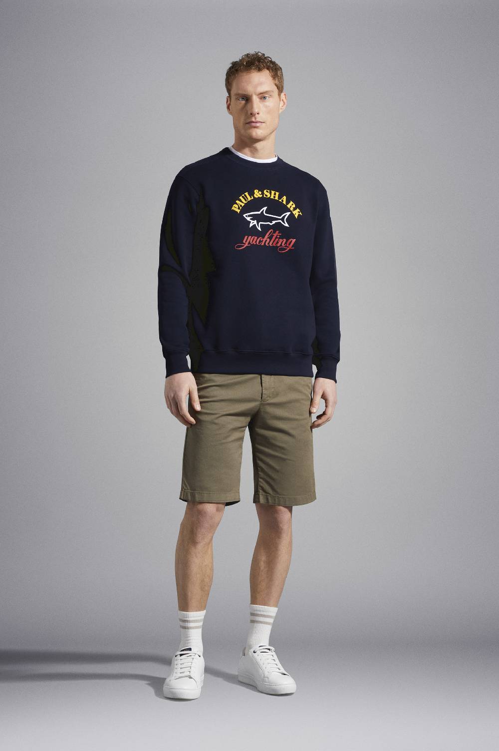 Paul & Shark felpa con stampa logo Paul & Shark Negozi Online