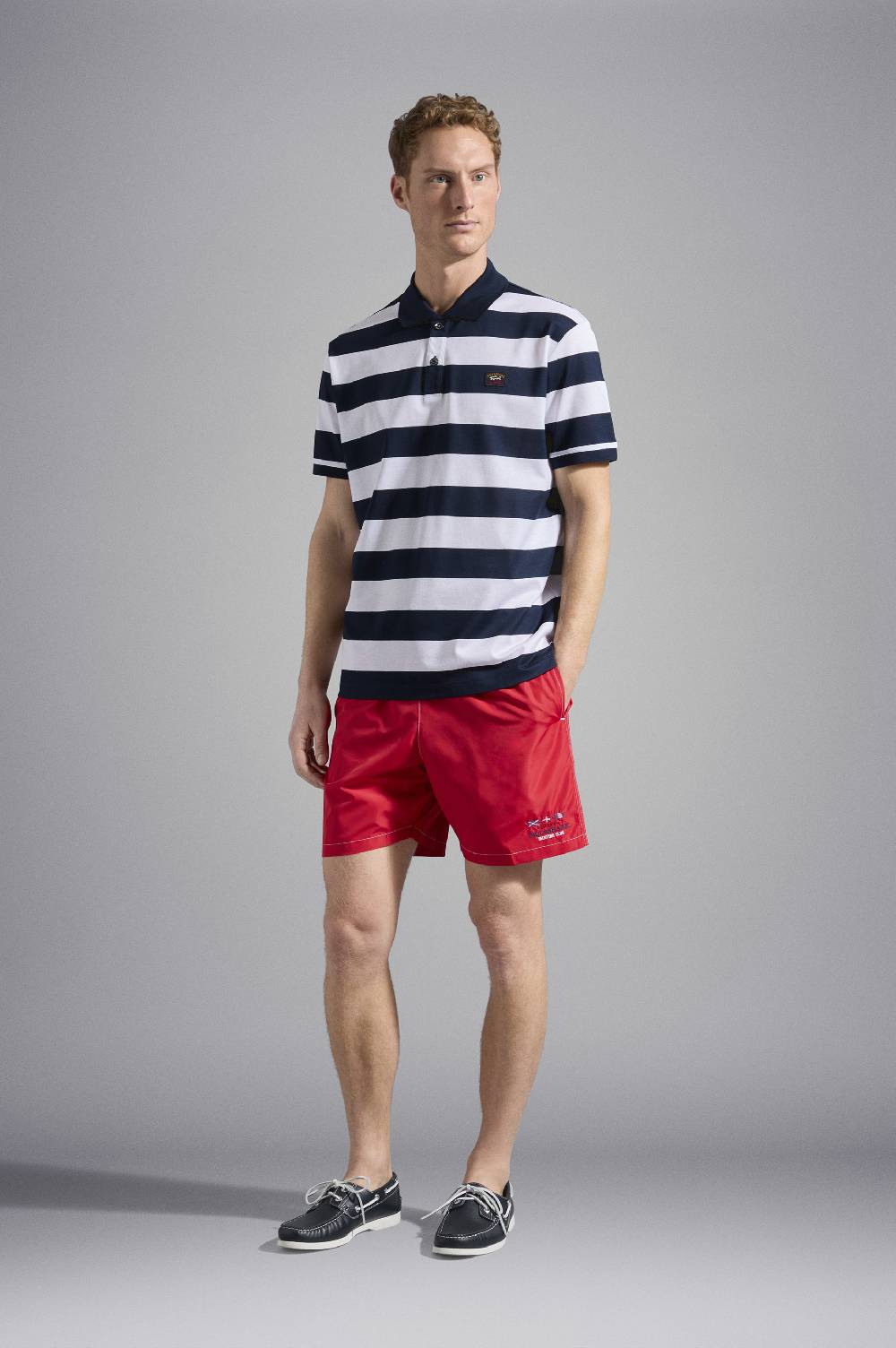 Paul & Shark Costume da bagno con ricamo nautico Paul & Shark In Saldo