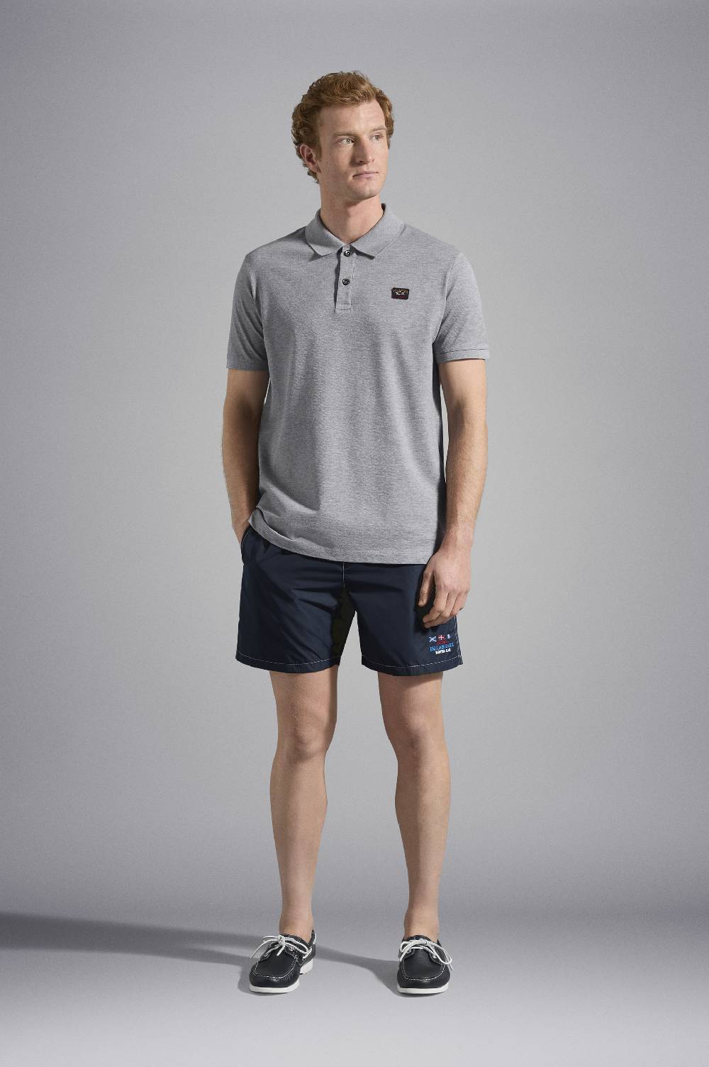 Paul & Shark Costume da bagno con ricamo nautico Paul & Shark Italia