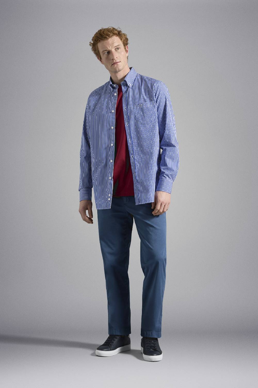 Paul & Shark Camicia in Popeline di cotone Paul & Shark Prezzo Ridotto