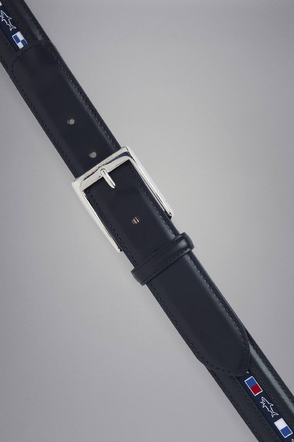 Paul & Shark Cintura in pelle con nastro bandiere Paul & Shark Offerta