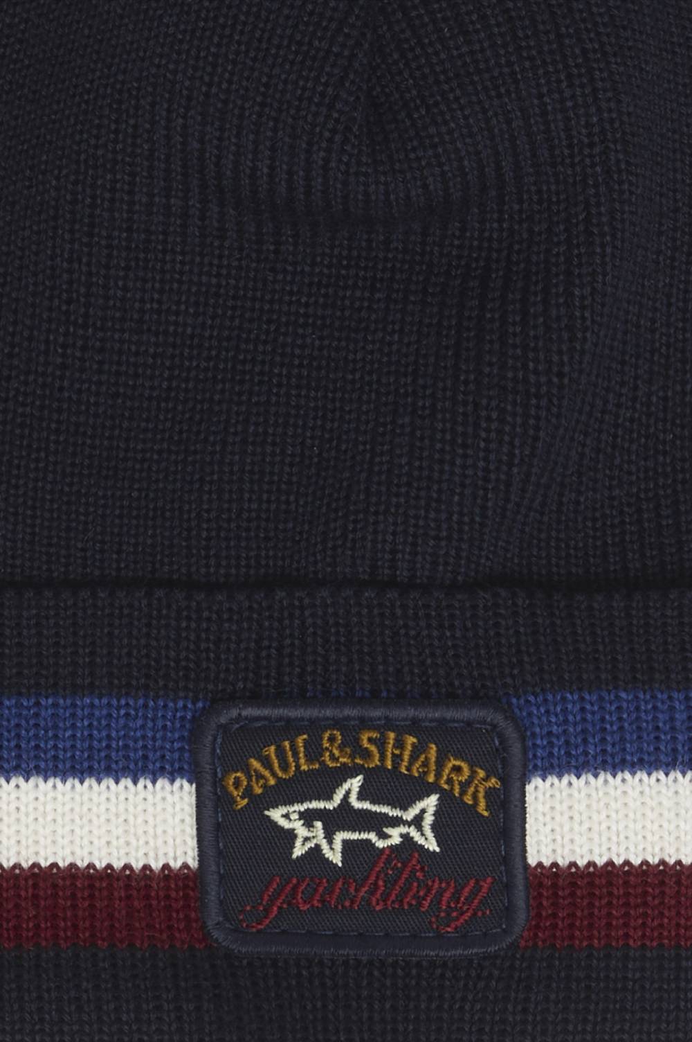 Paul & Shark Berretto in lana con badge iconico Paul & Shark Offerte