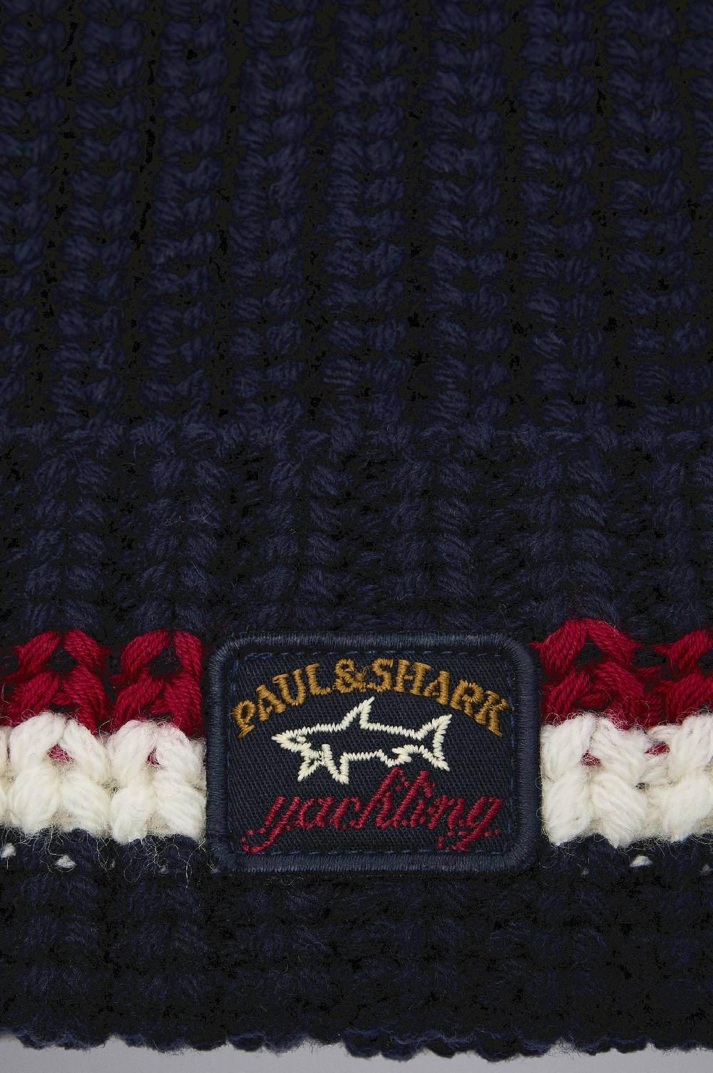 Paul & Shark Berretto in lana a coste con badge iconico Paul & Shark Hotsell
