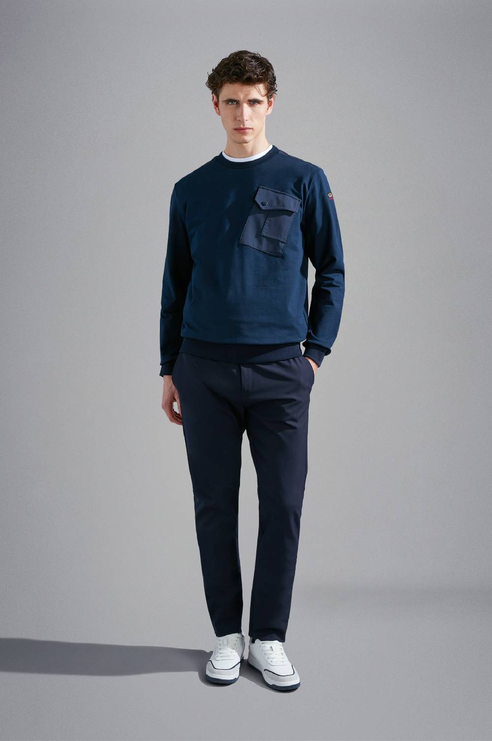 Paul & Shark Felpa in cotone Stretch con inserti in Typhoon® Paul & Shark In Linea
