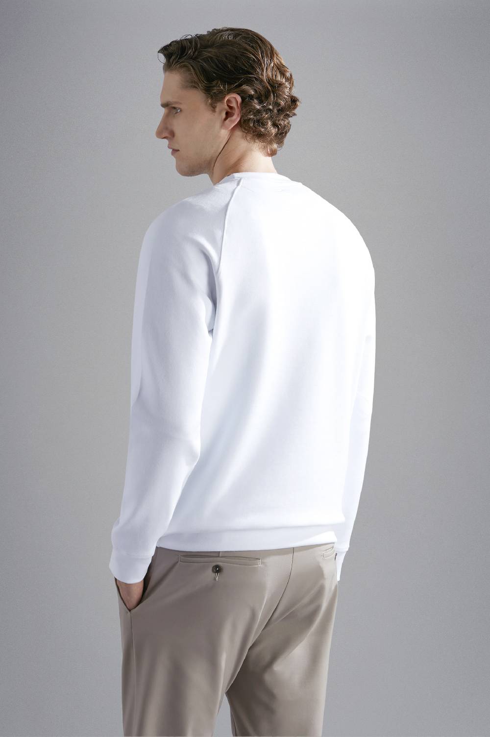 Paul & Shark Felpa in cotone Soft Active Fleece con stampa Paul & Shark Vendita
