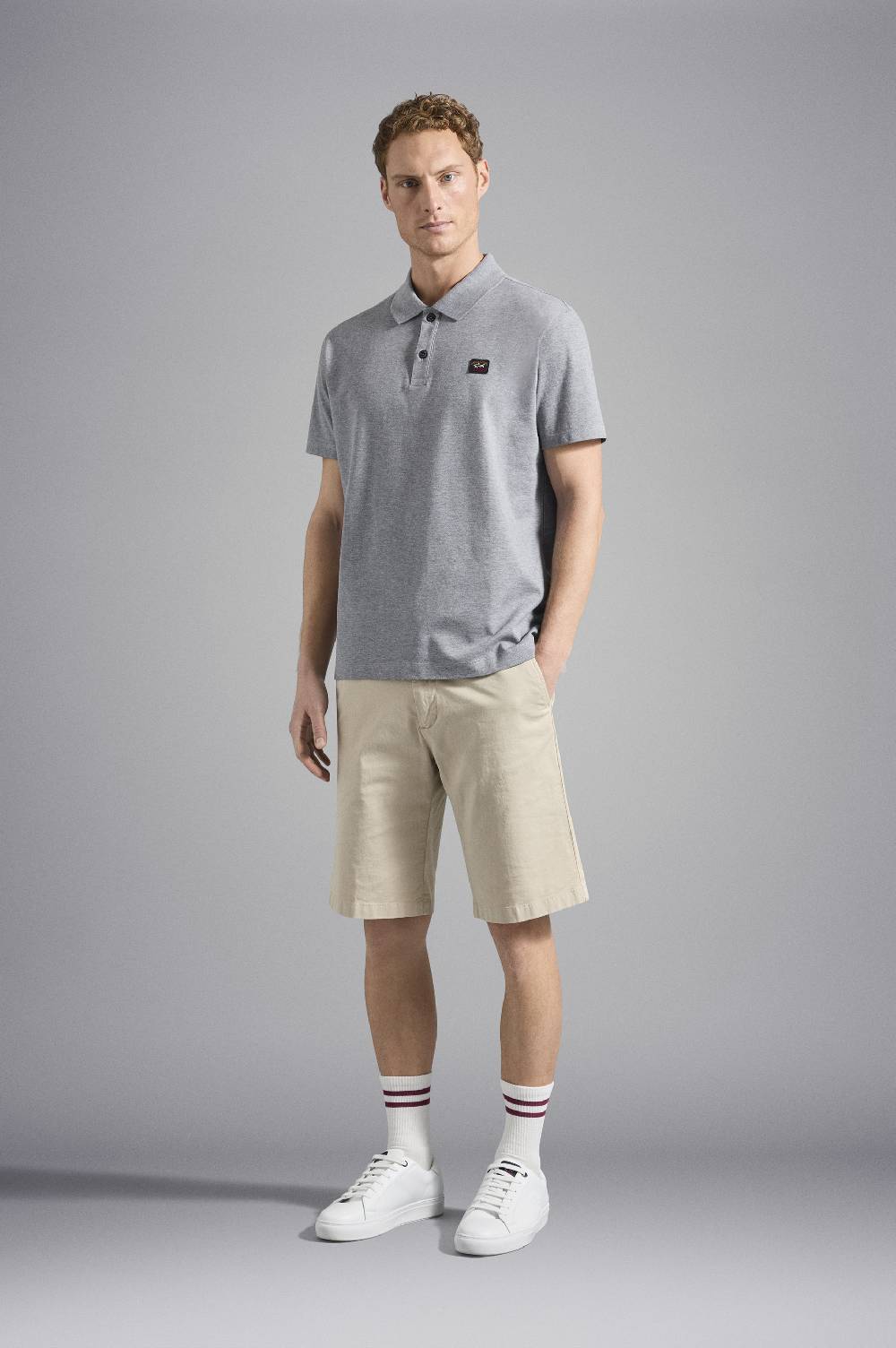 Paul & Shark Polo in cotone piqué con badge iconico Paul & Shark Qualità Garantita