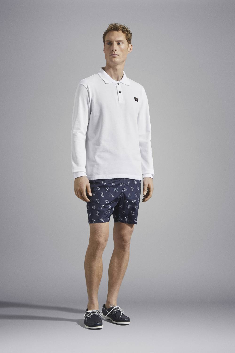 Paul & Shark Polo in cotone piqué con badge iconico Paul & Shark Acquista Ora